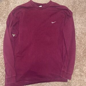 Vintage Maroon Red Nike CrewNeck